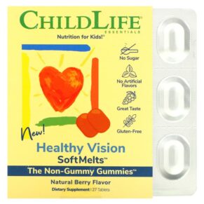 ChildLife Essentials Healthy Vision SoftMelts Natural Berry 27 viên 608274100503