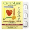 ChildLife Essentials Omega-3 DHA + Choline SoftMelts Natural Passion Fruit 27 viên 608274110502