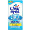Clear Eyes Triple Action Lubricant/Redness Reliever Eye Drops 0.5 fl oz (15 ml) 678112254330