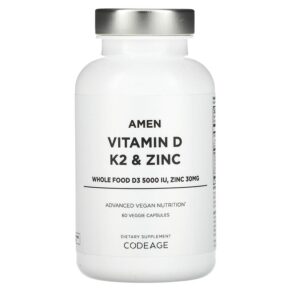 Codeage Amen Vitamin D K2 & Zinc 60 viên 853919008854