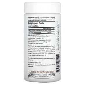 Codeage Grass-Fed Beef Cartilage Pasture Raised 180 Capsules 853919008144