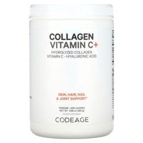 Codeage Hydrolyzed Collagen Peptides+ Powder Unflavored 9.98 oz (283 g) 853919008625