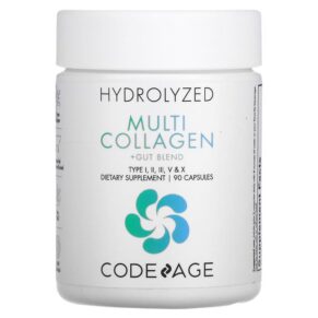 Codeage Hydrolyzed Multi Collagen + Gut Blend Type I II III V X 90 viên 850026121162