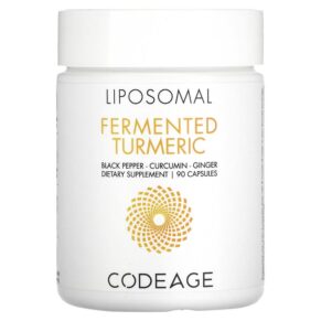 Codeage Liposomal Fermented Turmeric Black Pepper Curcumin Ginger 90 viên 853919008472