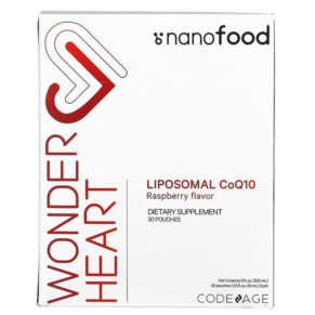 Codeage Nanofood Wonder Heart Liposomal CoQ10 Raspberry 30 Pouches 0.3 fl oz (10 ml) 853919008809