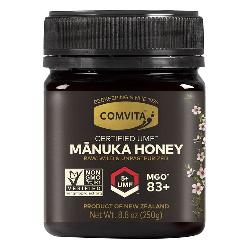 Comvita Raw Manuka Honey Certified UMF 5+ (MGO 83+) 8.8 oz (250 g) 1 Comvita Raw Manuka Honey Certified UMF 5+ (MGO 83+) 8.8 oz (250 g) 9400501001109