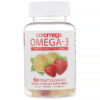 Coromega Omega-3 Fruit cho người lớn Orange Lemon Strawberry 60 Fruit viên 689269460284