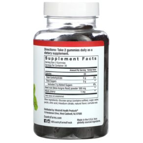 Country Farms Bountiful Beets Gummies Black Cherry 60 Gummies 035046115500