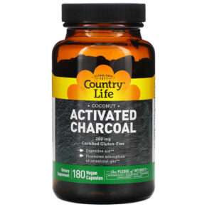 Country Life Activated Charcoal 260 mg 180 viên 015794034933