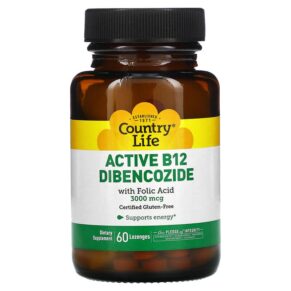 Country Life Active B12 Dibencozide + Folic Acid 3.000 mcg 60 viên 015794062424