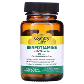 Country Life Benfotiamine + Thiamin 150 mg 60 viên 015794060031