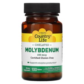 Country Life Chelated Molybdenum 150 mcg 100 viên 015794029656