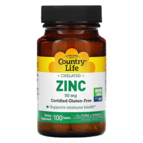 Country Life Chelated Zinc 50 mg 100 viên 015794029519