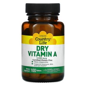 Country Life Dry Vitamin A 3.000 mcg 100 viên 015794055310