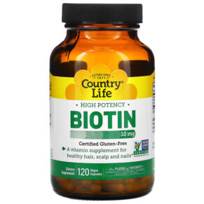 Country Life High Potency Biotin 10 mg 120 viên 015794065081