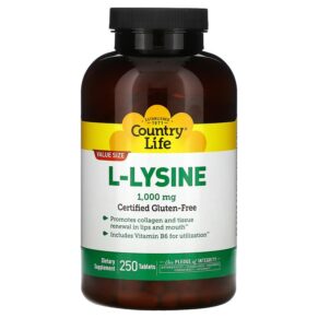 Country Life L-Lysine 1000 mg 250 viên 015794013129