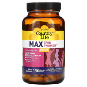 Country Life Max cho Nữ Multivitamin & Mineral Complex Iron Free 120 viên 015794081241