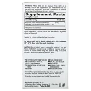 Country Life Maxi-Skin Cera Clear 60 Vegan Capsules 015794050872