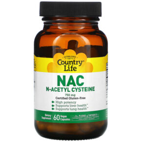 Country Life NAC N-Acetyl Cysteine 750 mg 60 viên 015794016878