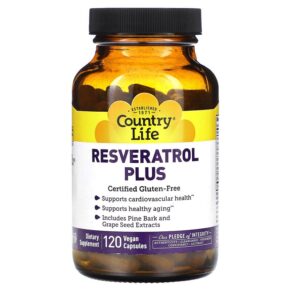 Country Life Resveratrol Plus 120 viên 015794073185