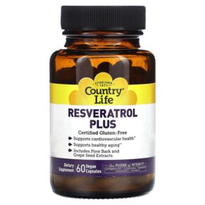 Country Life Resveratrol Plus 60 viên 015794073178