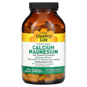 Country Life Target-Mins Calcium Magnesium + Vitamin D Complex 240 viên 015794024880