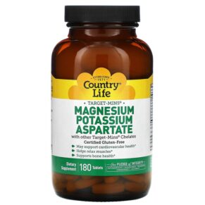 Country Life Target-Mins Magnesium Potassium Aspartate 180 viên 015794024958