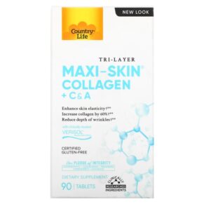 Country Life Tri Layer Maxi-Skin Collagen + C & A 90 viên 015794050605