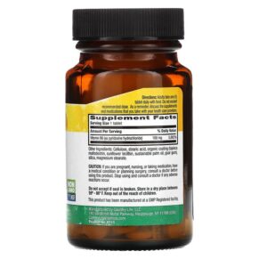 Country Life Vitamin B6 100 mg 100 Tablets 015794061113