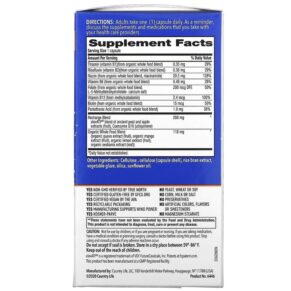 Country Life Whole Food B-Vitamin Cellular Recharge 30 Vegan Capsules 015794064466