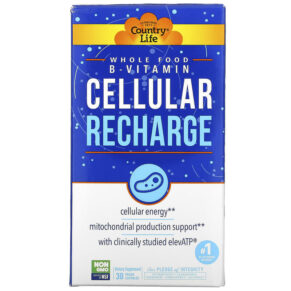 Country Life Whole Food B-Vitamin Cellular Recharge 30 viên 015794064466