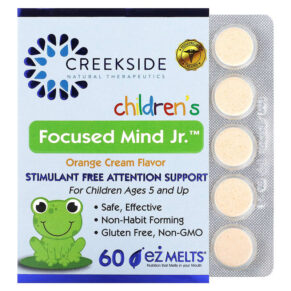 Creekside Natural Therapeutics Children's Focused Mind Jr Orange Cream 60 EZ-Melt viên 856075004067