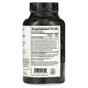 Crystal Star Candida Balance 60 Vegetarian Capsules 747889016509