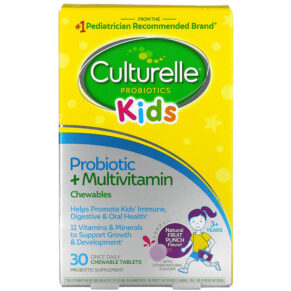 Culturelle Kids Probiotic + Multivitamin 3 Years + Natural Fruit Punch 30 viên 049100400761