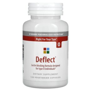 D'Adamo Personalized Nutrition Deflect Lectin Blocking Formula for Type O 120 viên 858394000478