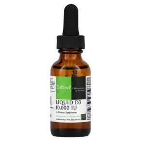 DaVinci Laboratories of Vermont Liquid D3 10.000 IU 1 fl oz (30 ml) 026664255334