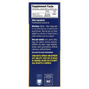 Ddrops Liquid Vitamin D3 2.000 IU 0.17 fl oz (5 ml) 851228000095