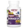 Deva Premium Vegan Borage Oil GLA 90 Vegan Caps 4 Deva Premium Vegan Borage Oil GLA 90 viên 895634000256