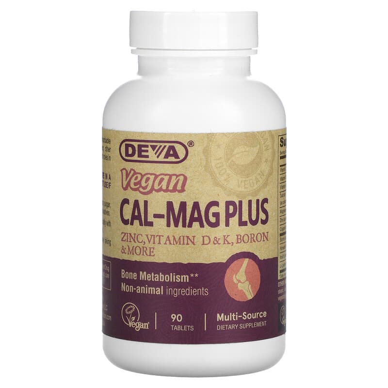 Deva Vegan Cal-Mag Plus 90 Tablets 1 Deva Vegan Cal-Mag Plus 90 viên 895634000034
