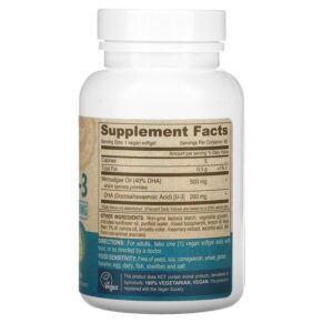 Deva Vegan Omega-3 DHA 200 mg 90 Softgels 895634000232