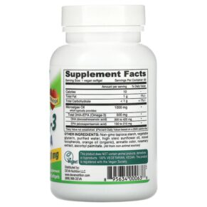Deva Vegan Omega-3 DHA-EPA 500 mg 60 Vegan Softgels 895634000638