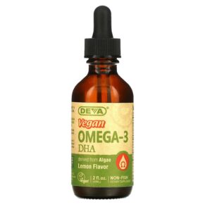 Deva Vegan Omega-3 DHA Lemon 2 fl oz (60 ml) 895634000287
