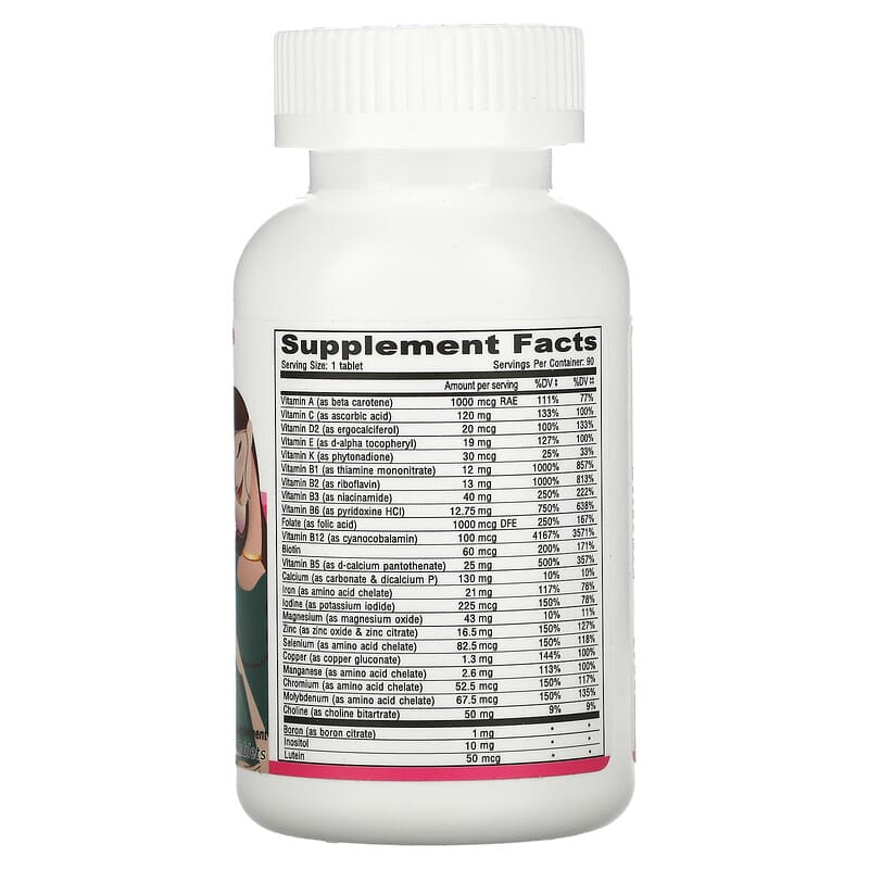 Deva Vegan Prenatal Multivitamin & Mineral One Daily 90 Coated Tablets 8 Thành phần vi chất Deva Vegan Prenatal Multivitamin & Mineral One Daily 90 viên 895634000096