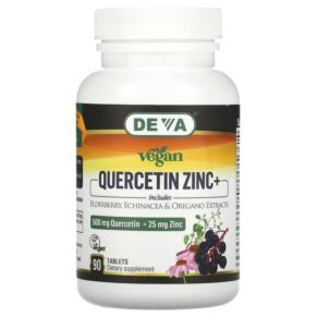 Deva Vegan Quercetin 500 mg Zinc+ 25 mg 90 viên 895634000669