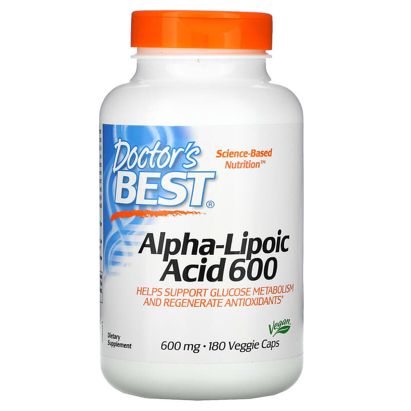 Doctor's Best Alpha-Lipoic Acid 600 600 mg 180 Veggie Caps 1 Doctor's Best Alpha-Lipoic Acid 600 600 mg 180 viên 753950002494