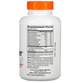 Doctor's Best Calcium Bone Maker Complex with MCHCal and VitaMK7 180 Capsules 753950002456