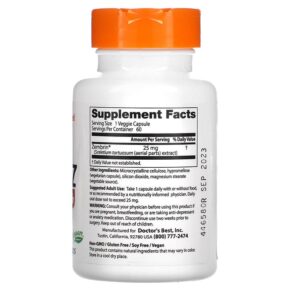 Doctor's Best Calm-Z with Zembrin 25 mg 60 Veggie Caps 3 Doctor's Best Calm-Z with Zembrin 25 mg 60 Veggie Caps 753950004566