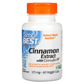 Doctor's Best Cinnamon Extract + Cinnulin PF 125 mg 60 viên 753950001305