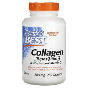 Doctor's Best Collagen Types 1 & 3 + Peptan & Vitamin C 125 mg 240 viên 753950002630