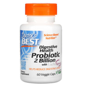 Doctor's Best Digestive Health Probiotic + LactoSpore 2 Billion 60 viên 753950004641